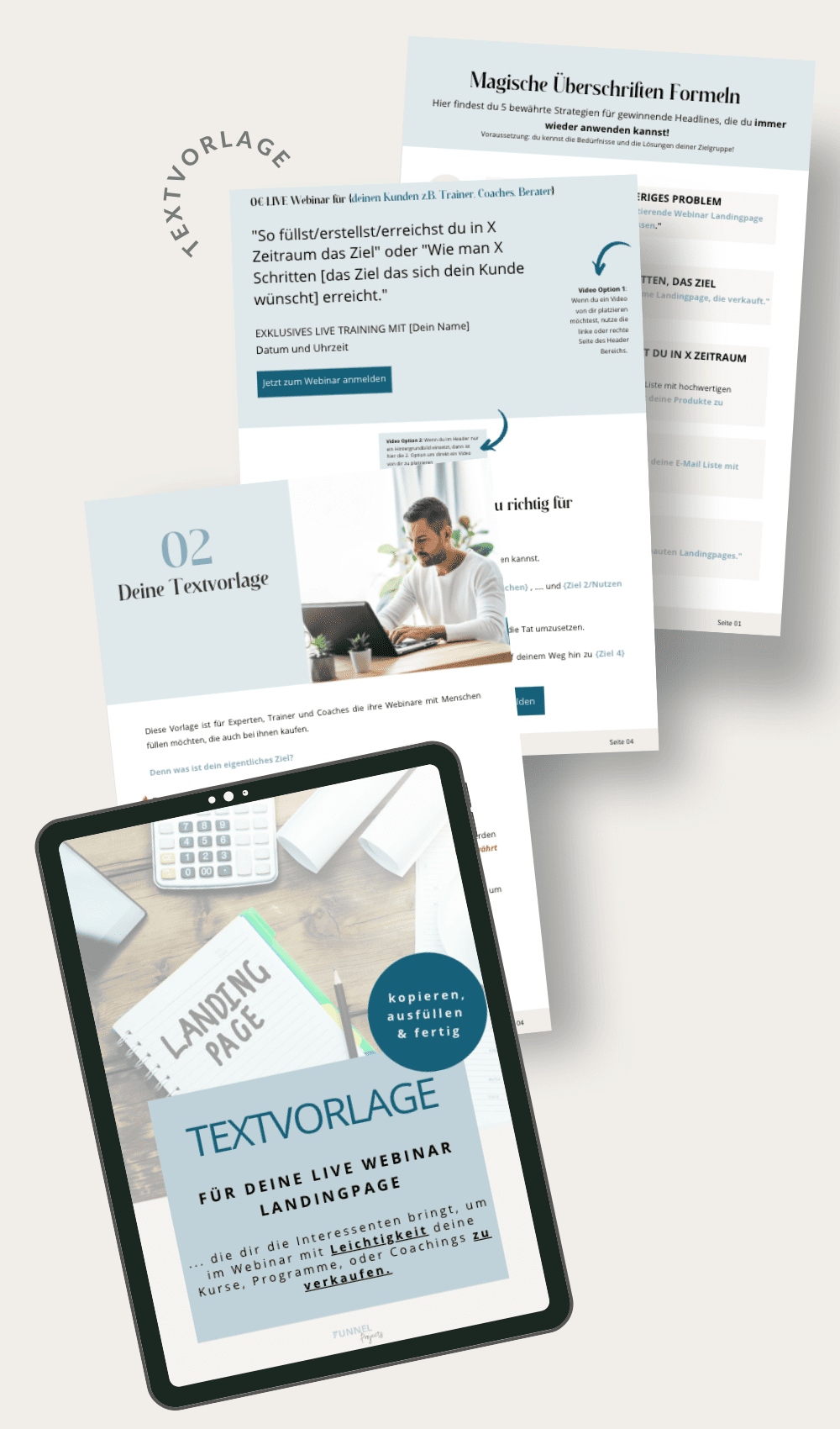 Vorlag Webinar Landingpage