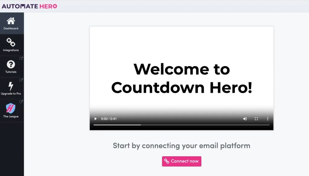 Dashboard Countdownhero