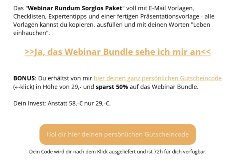 Individueller Gutscheincode mit Digistore24 und Zapier