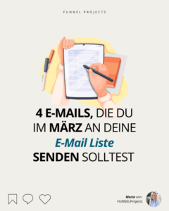 Newsletter Contentplan März