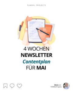 Newsletter schreiben und Contentplan für Mai